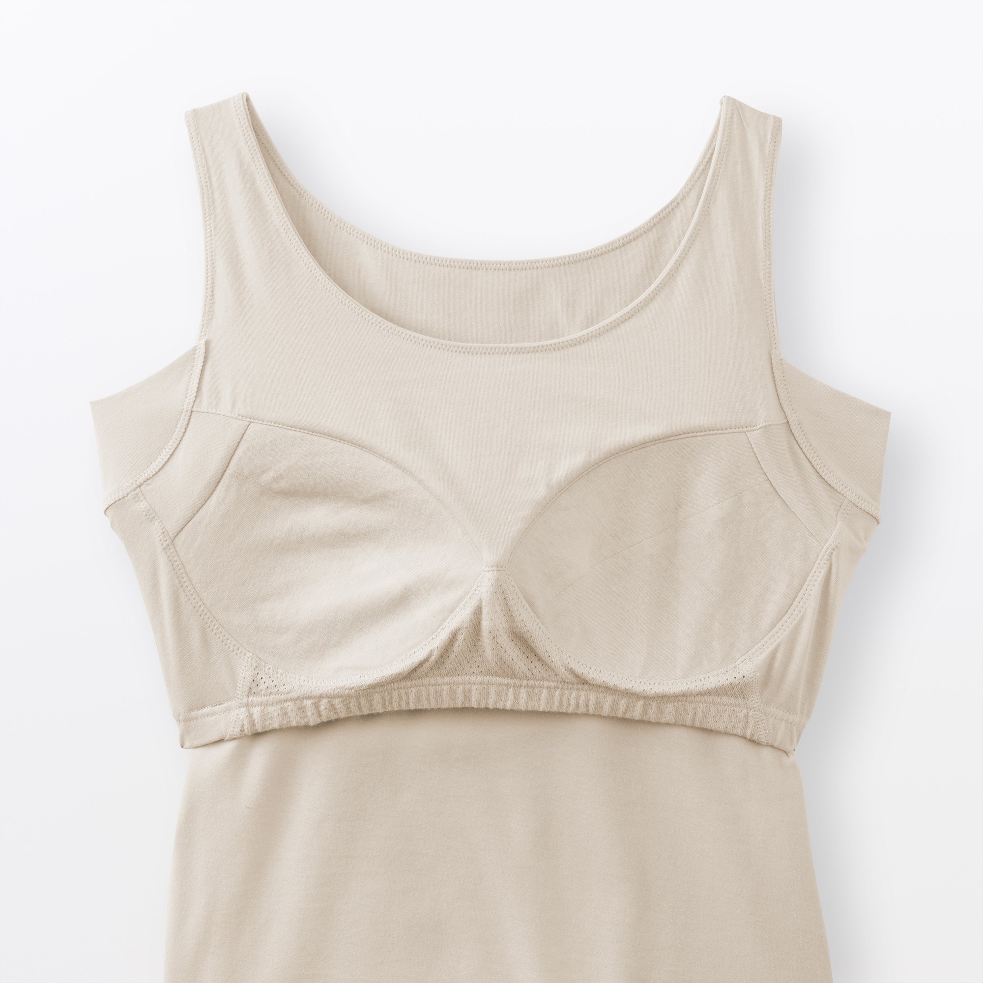 婦人　さらっと綿汗取りパッド付きブラタンクトップ