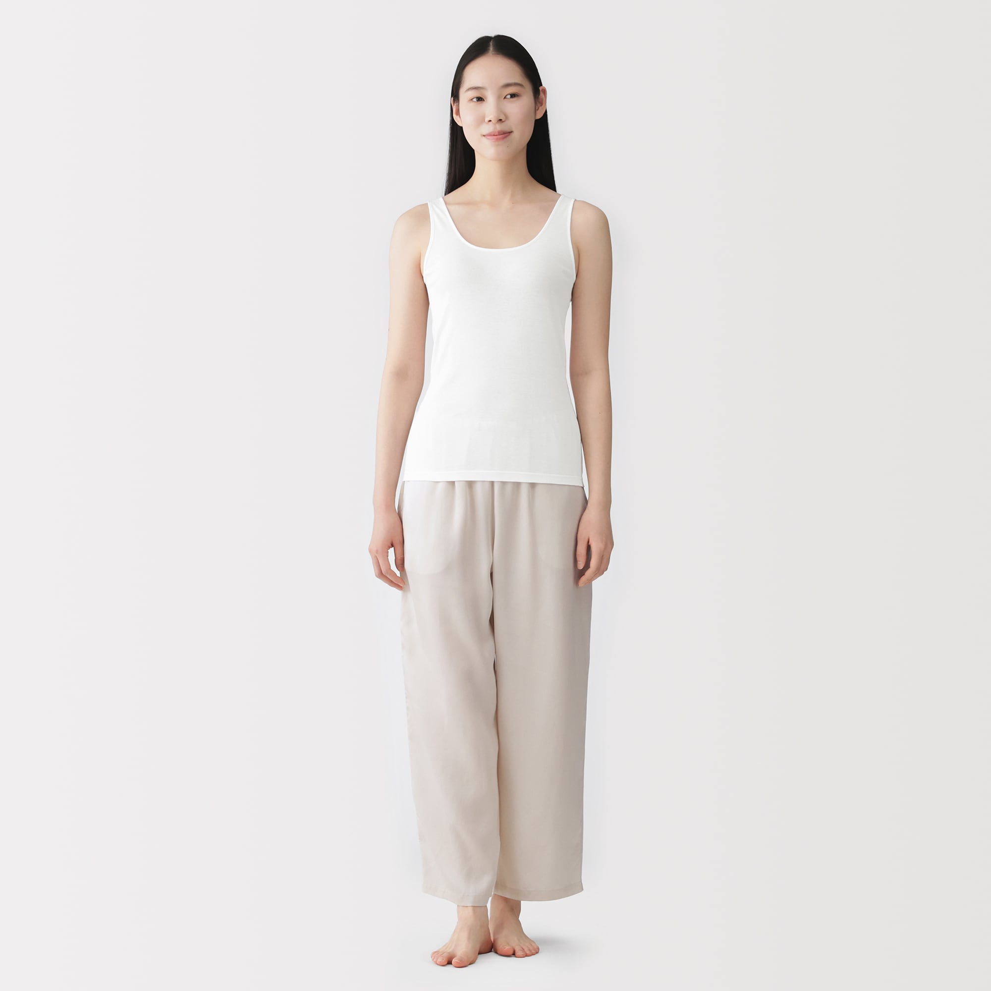 婦人　さらっと綿薄手タンクトップ