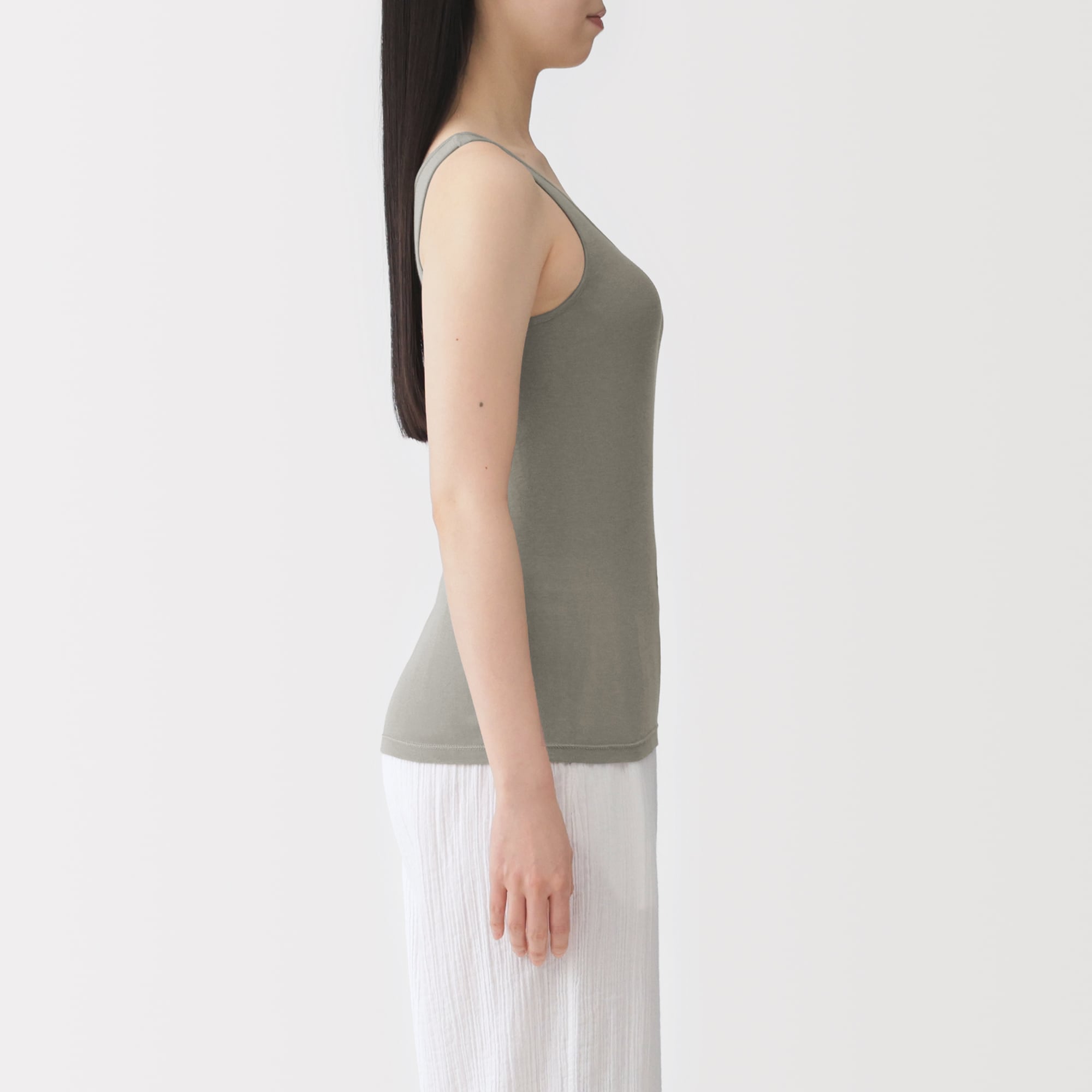 婦人　さらっと綿薄手タンクトップ