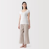 婦人　さらっと綿　汗取りパッド付きフレンチスリーブ