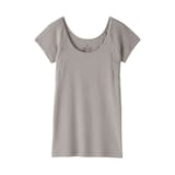 婦人　さらっと綿　汗取りパッド付きフレンチスリーブ