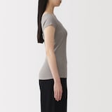 婦人　さらっと綿　汗取りパッド付きフレンチスリーブ