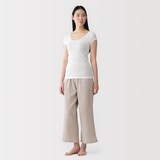 婦人　さらっと綿　汗取りパッド付きフレンチスリーブ