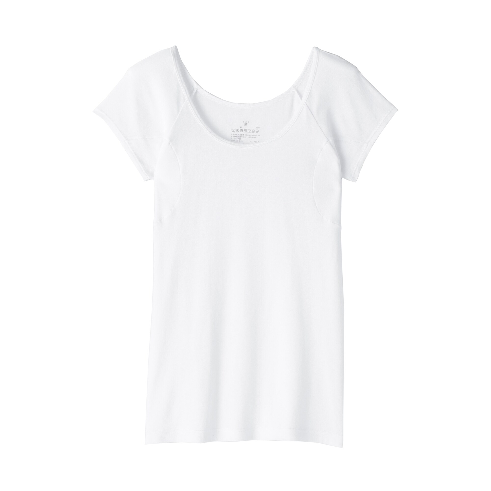 婦人　さらっと綿　汗取りパッド付きフレンチスリーブ