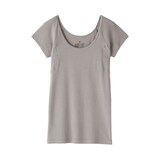 婦人　さらっと綿　汗取りパッド付きフレンチスリーブ