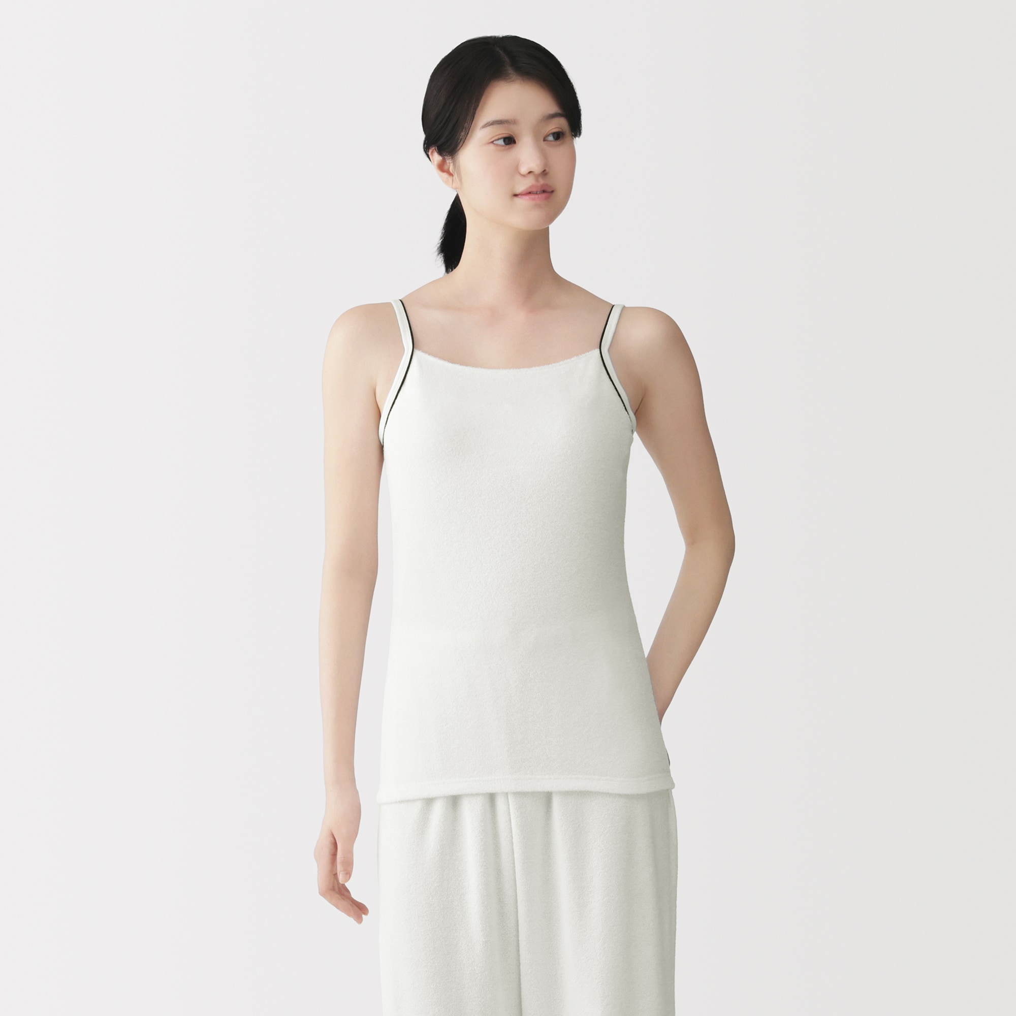 婦人　着るタオル　両面パイルブラキャミソール