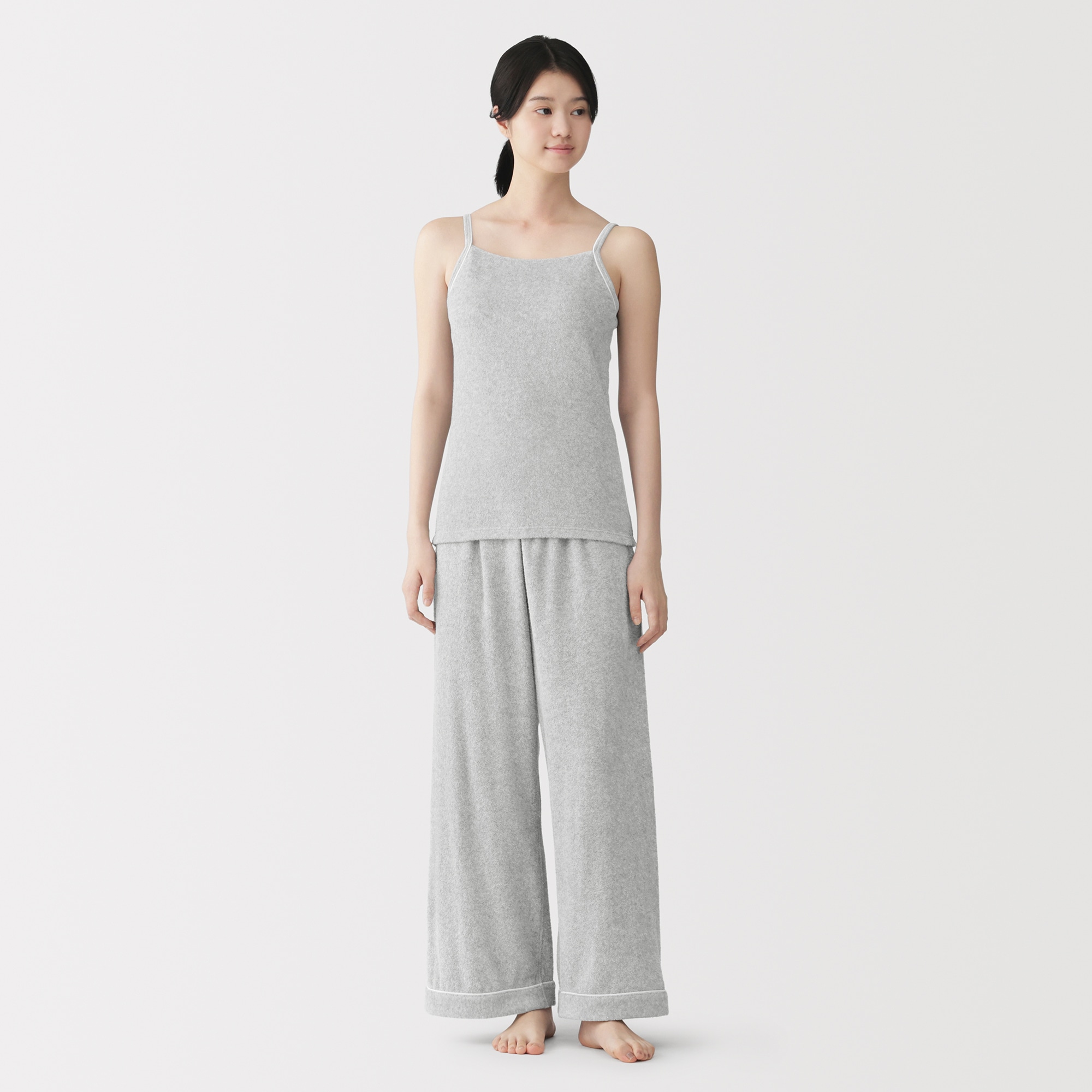 婦人　着るタオル　両面パイルブラキャミソール