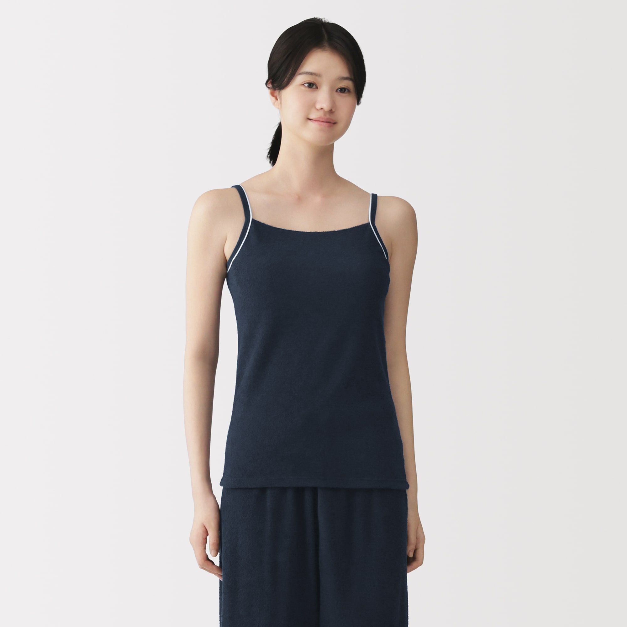 婦人　着るタオル　両面パイルブラキャミソール