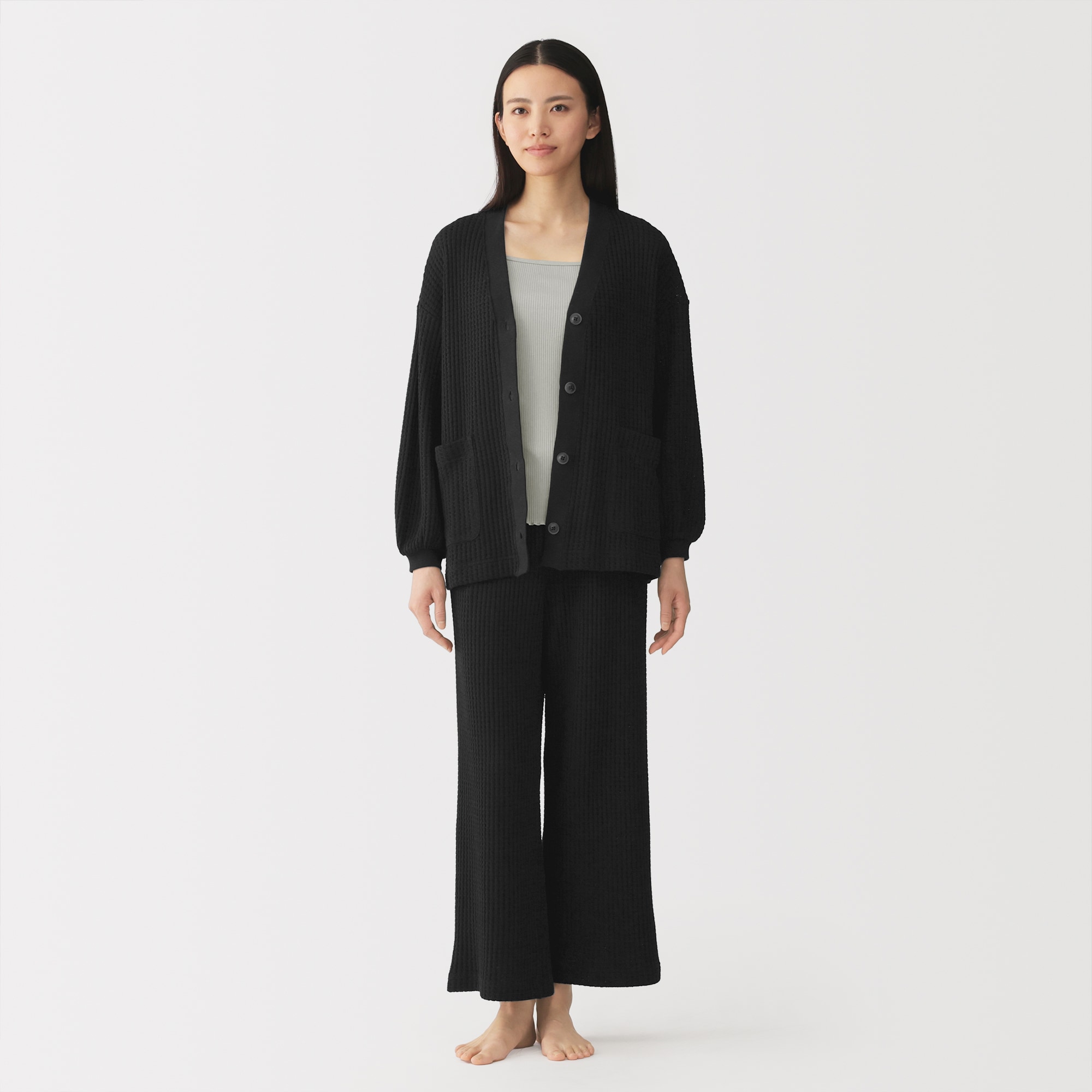 婦人　なめらかリブブラキャミソール