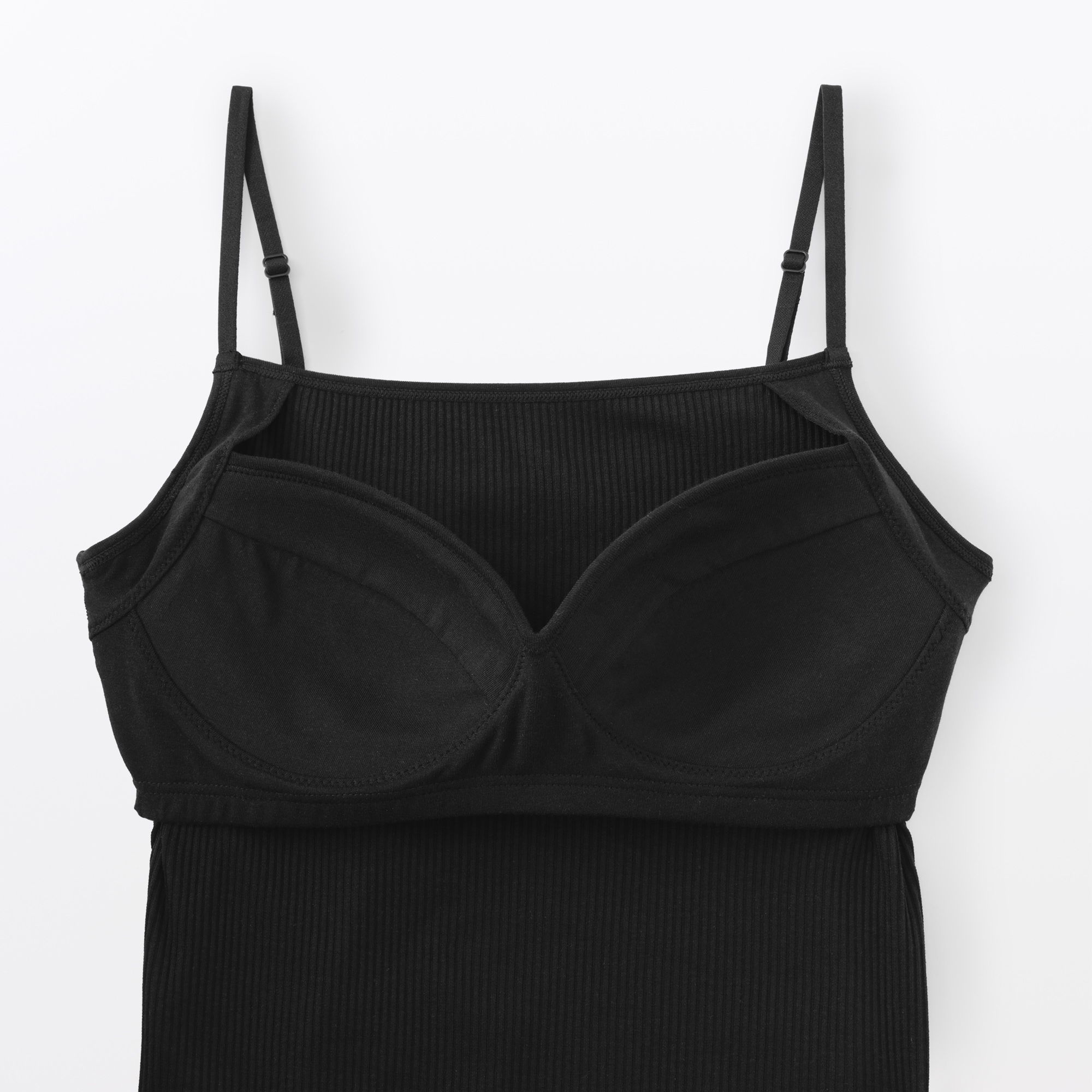 婦人　なめらかリブブラキャミソール