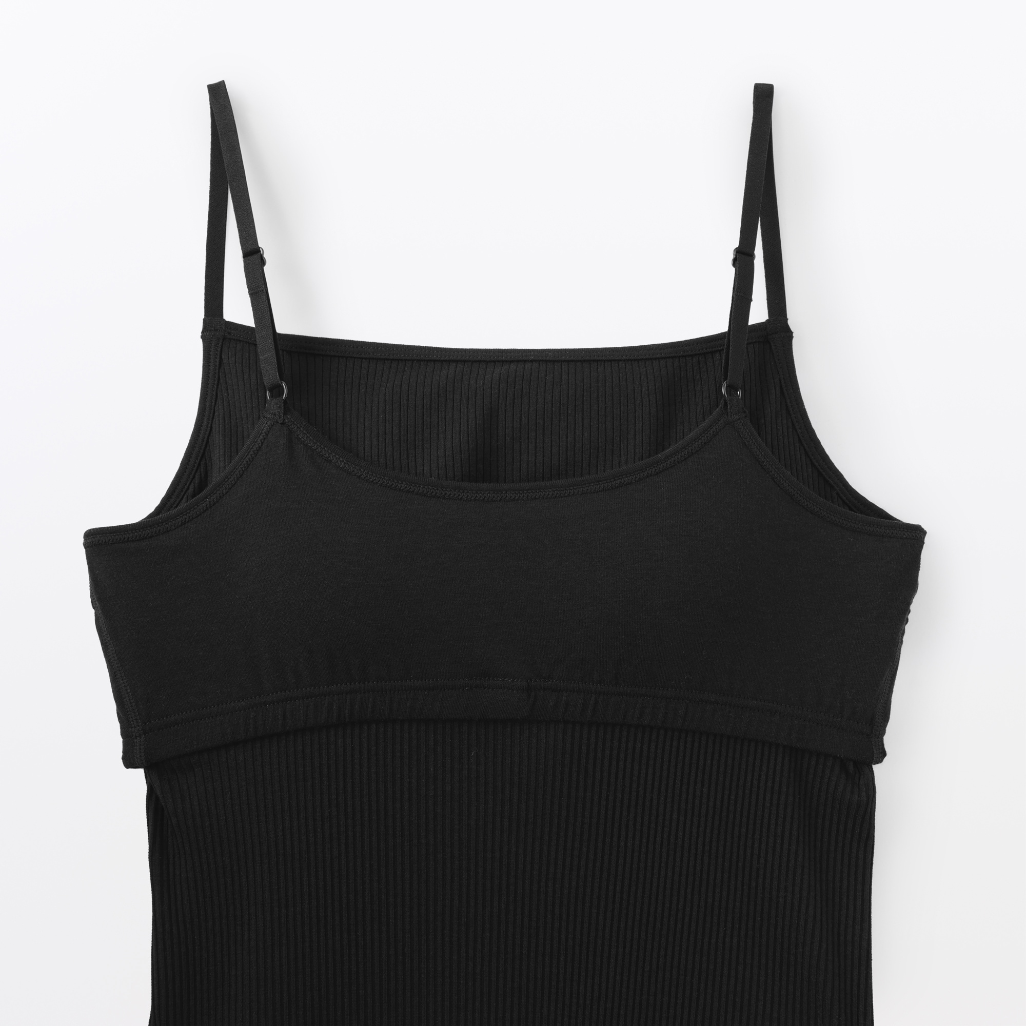 婦人　なめらかリブブラキャミソール