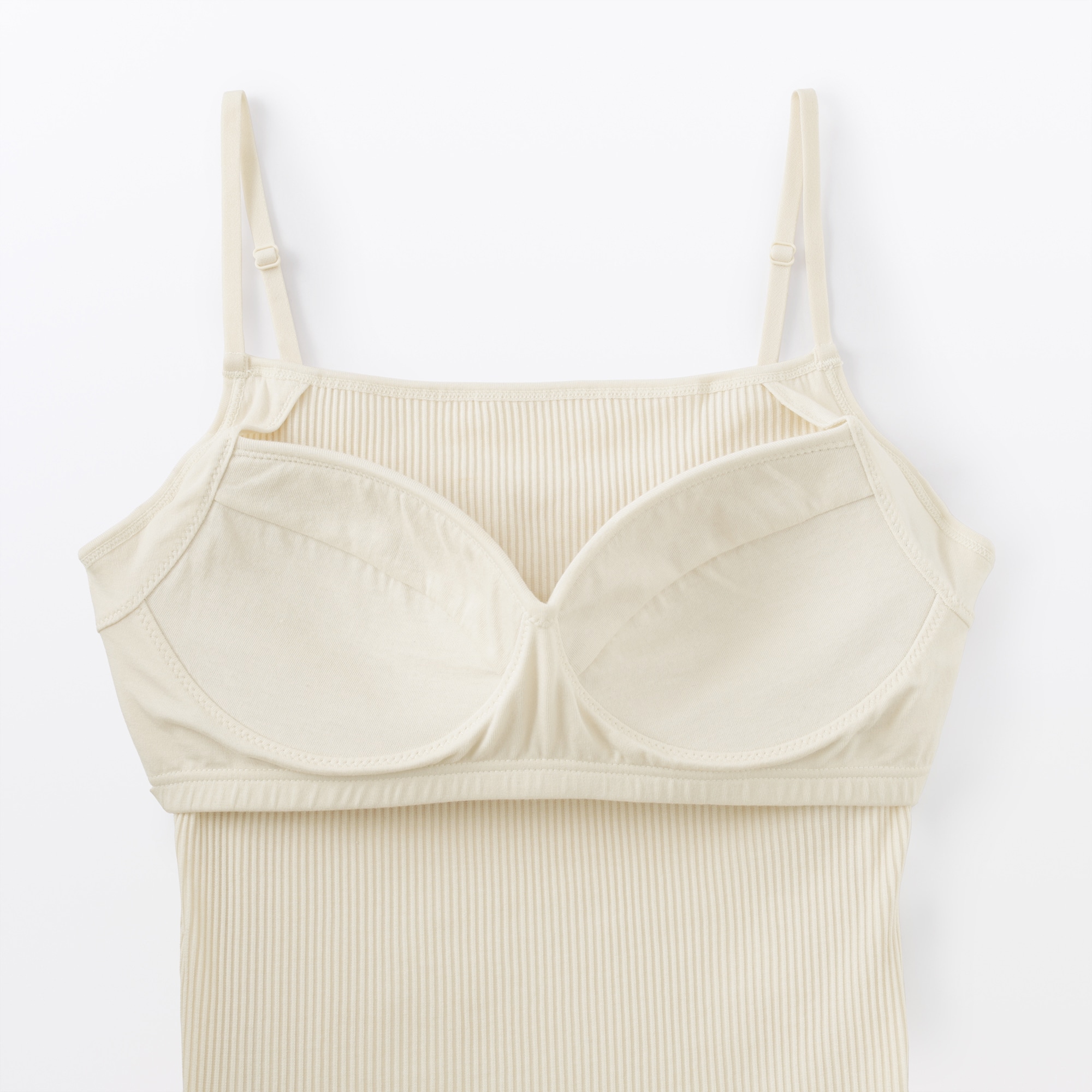 婦人　なめらかリブブラキャミソール