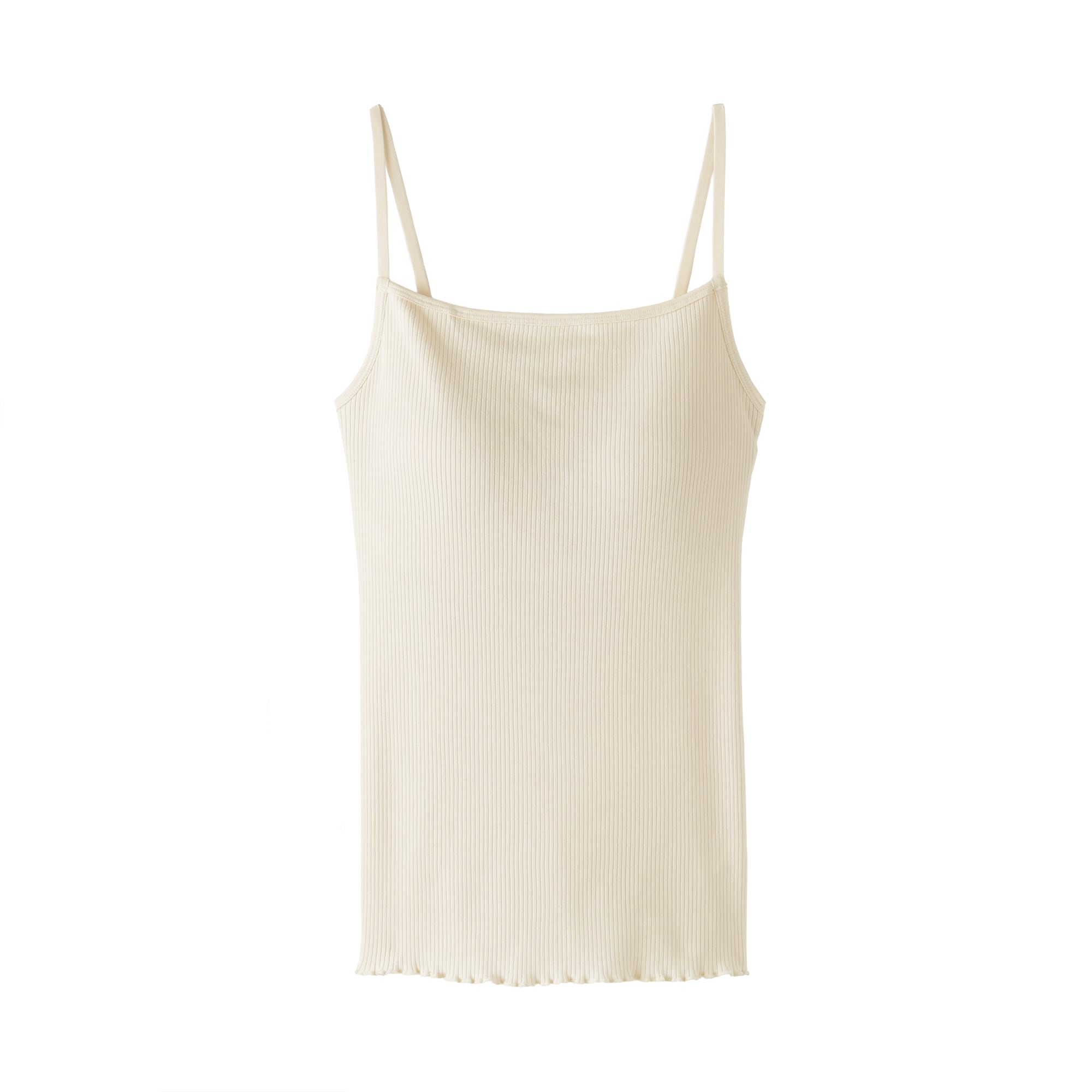 婦人　なめらかリブブラキャミソール