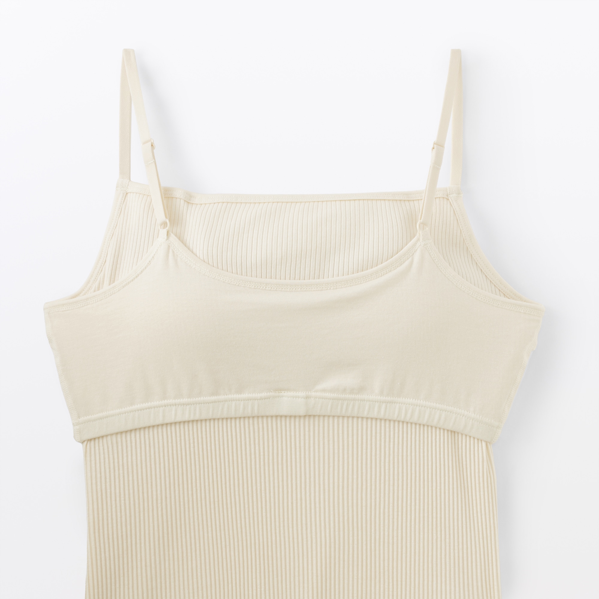 婦人　なめらかリブブラキャミソール