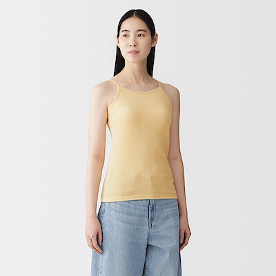 婦人　なめらかパイルブラキャミソール