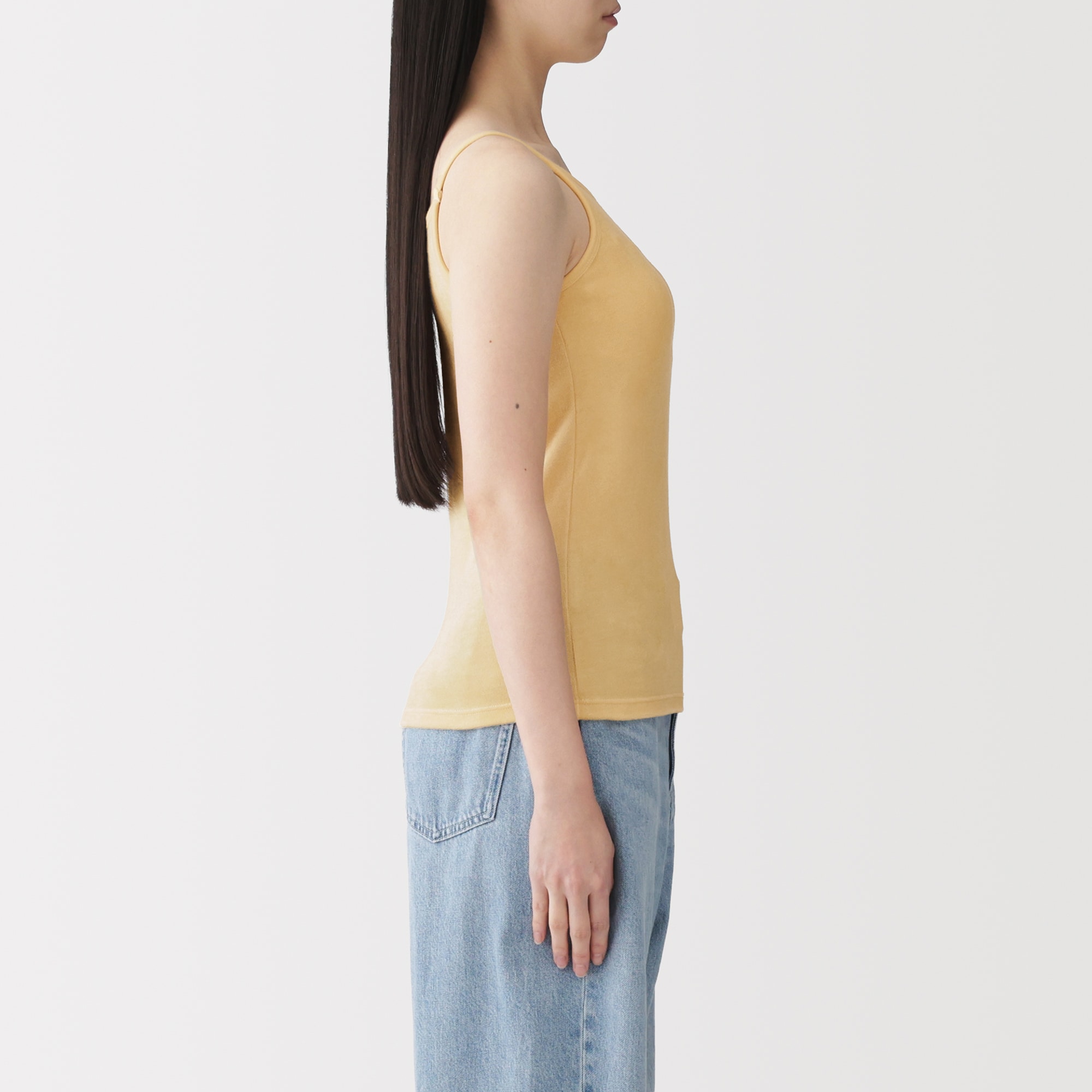 婦人　なめらかパイルブラキャミソール