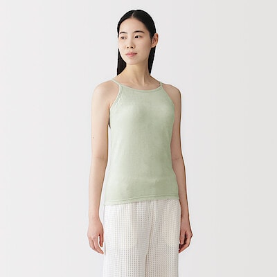 婦人　なめらかパイルブラキャミソール