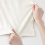 婦人　コットンストレッチリブブラタンクトップ