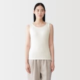 婦人　コットンストレッチリブブラタンクトップ