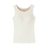 婦人　コットンストレッチリブブラタンクトップ
