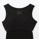 婦人　コットンストレッチリブブラタンクトップ