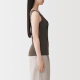 婦人　コットンストレッチリブブラタンクトップ