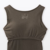 婦人　コットンストレッチリブブラタンクトップ