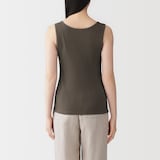 婦人　コットンストレッチリブブラタンクトップ