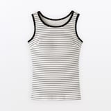 婦人　コットンストレッチリブブラタンクトップ