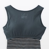 婦人　コットンストレッチリブブラタンクトップ