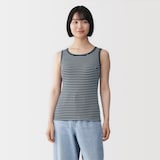 婦人　コットンストレッチリブブラタンクトップ