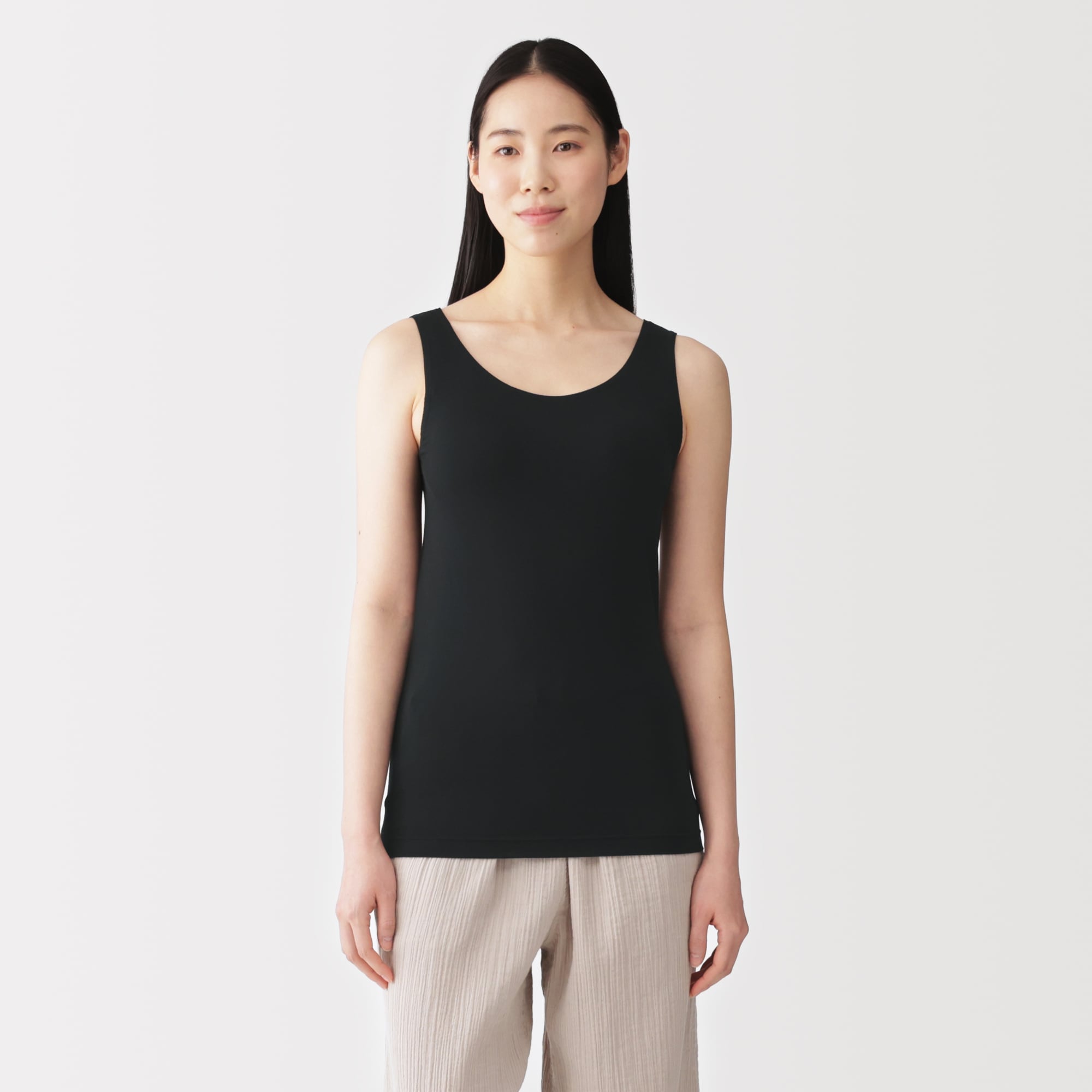 婦人　なめらかブラタンクトップ