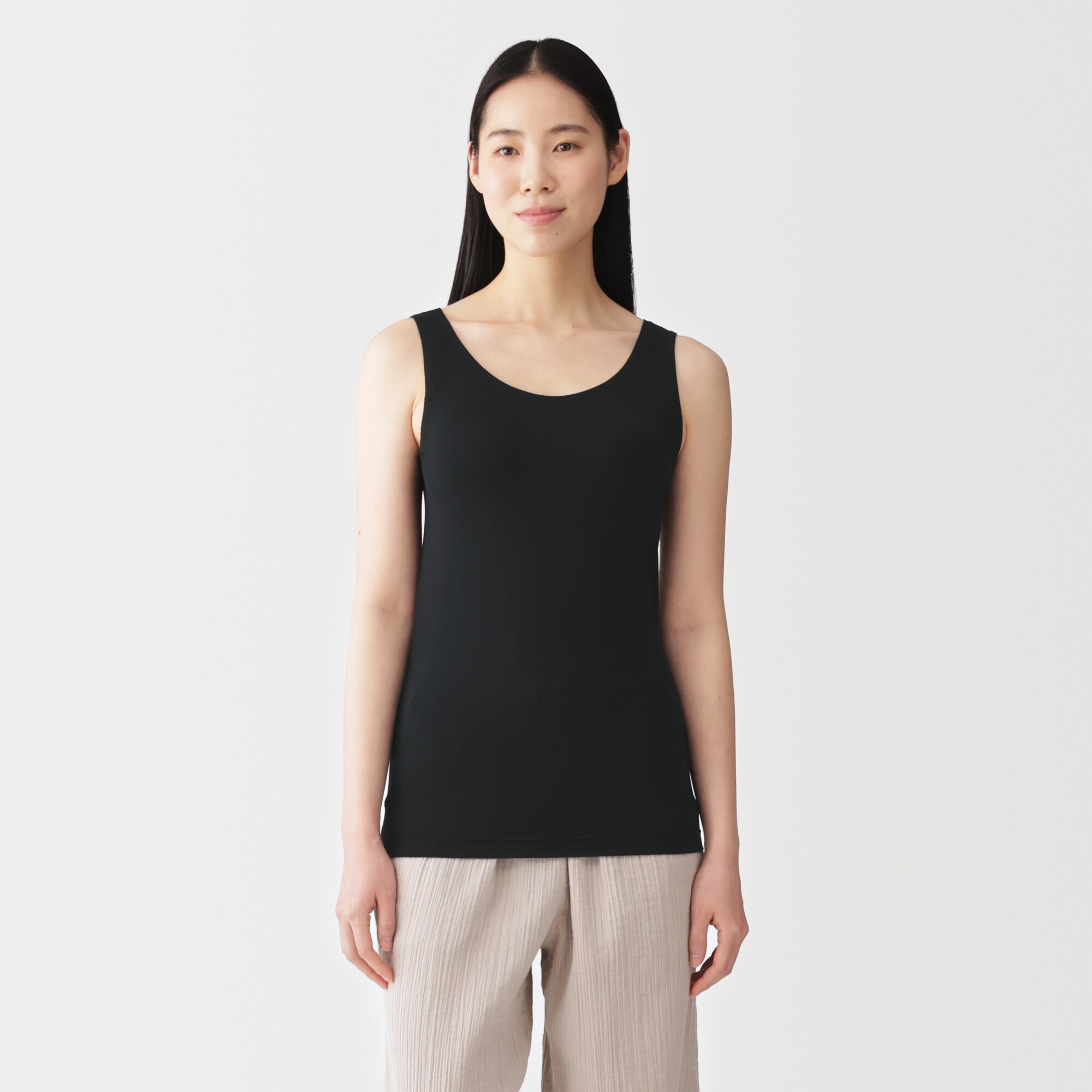 婦人　なめらかブラタンクトップ