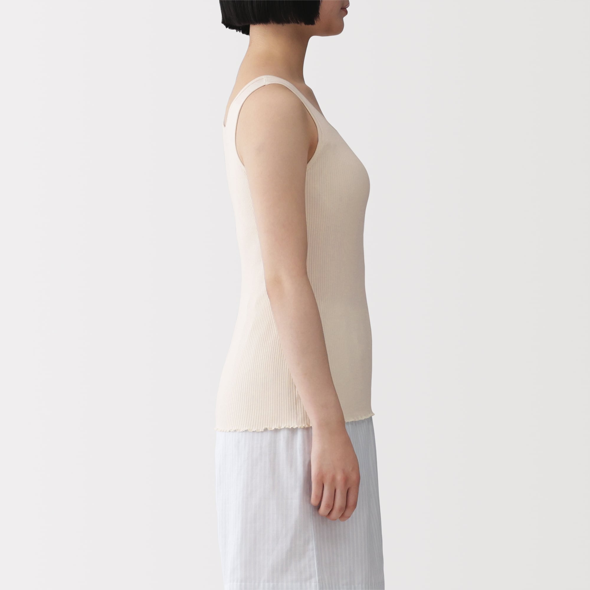 婦人 なめらかリブブラタンクトップ | 無印良品