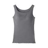 婦人　なめらかリブブラタンクトップ