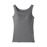 婦人　なめらかリブブラタンクトップ