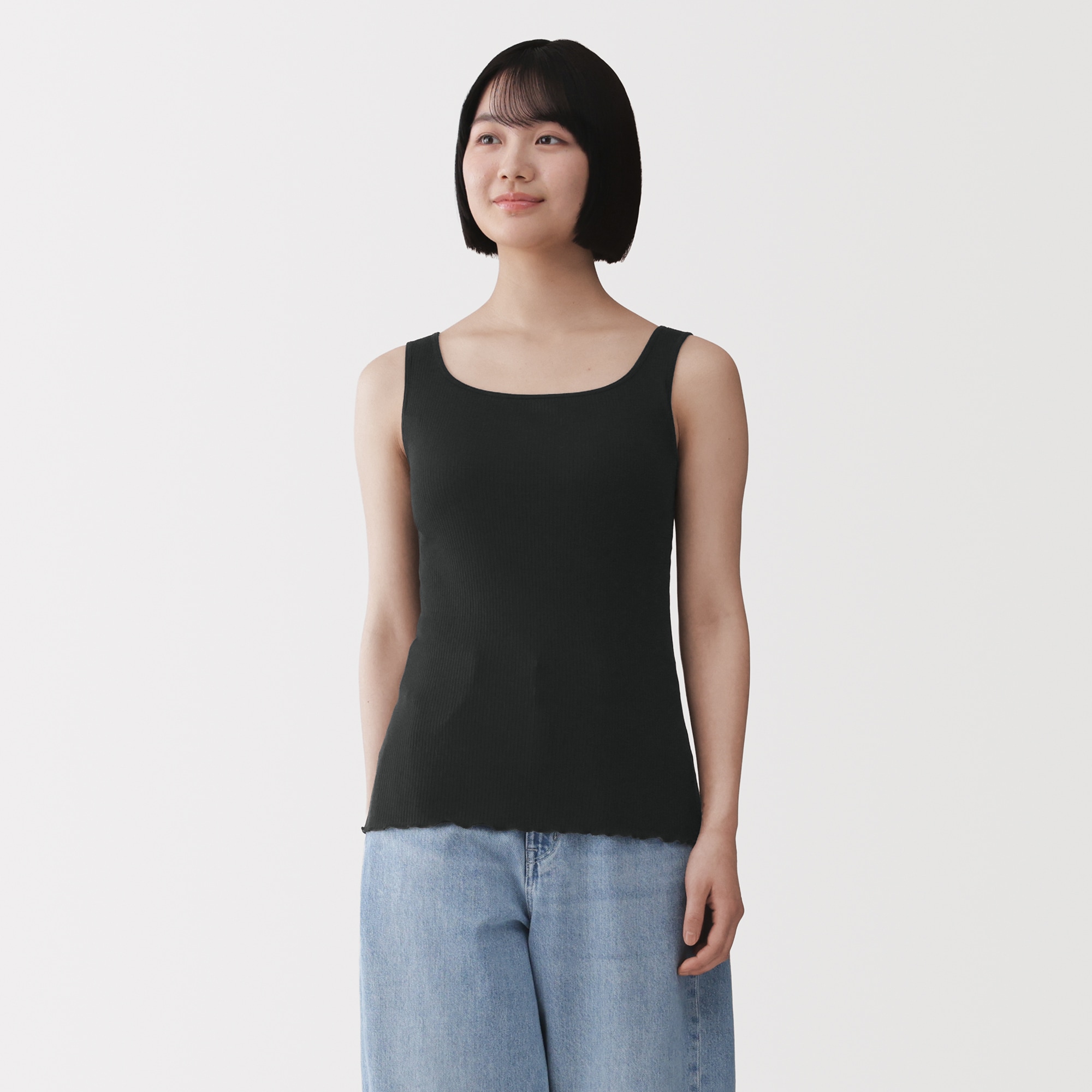 婦人 なめらかリブブラタンクトップ | 無印良品