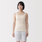婦人　なめらかリブブラタンクトップ