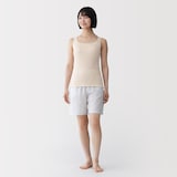 婦人　なめらかリブブラタンクトップ