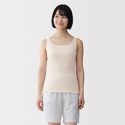 【１月中旬発売予定】婦人　なめらかリブブラタンクトップ