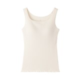 婦人　なめらかリブブラタンクトップ