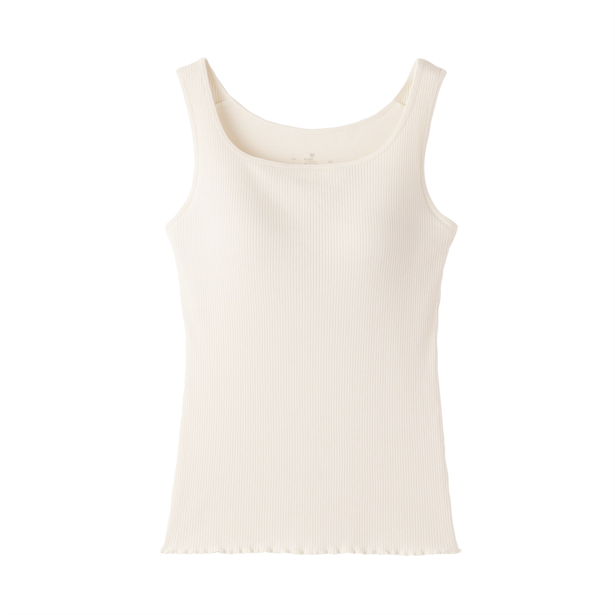 婦人　なめらかリブブラタンクトップ