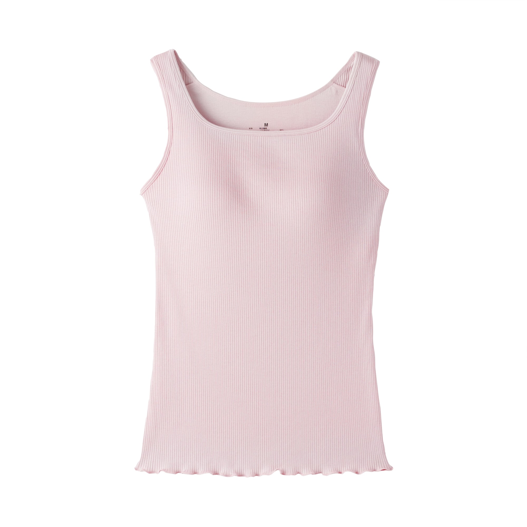 婦人　なめらかリブブラタンクトップ