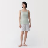 婦人　なめらかリブブラタンクトップ