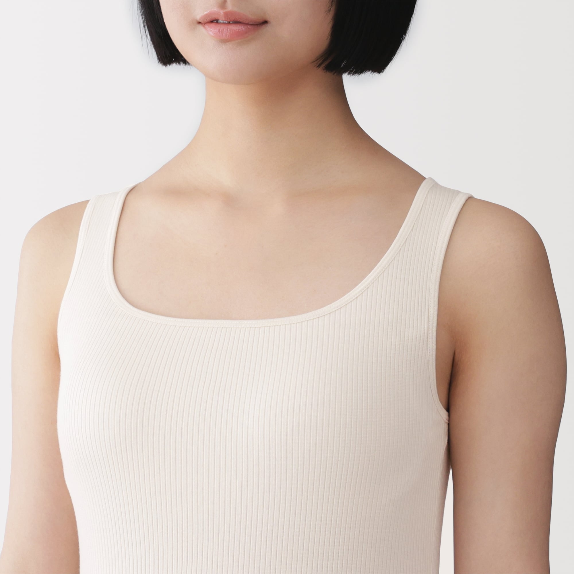 婦人 なめらかリブブラタンクトップ | 無印良品