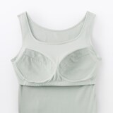 婦人　なめらかリブブラタンクトップ