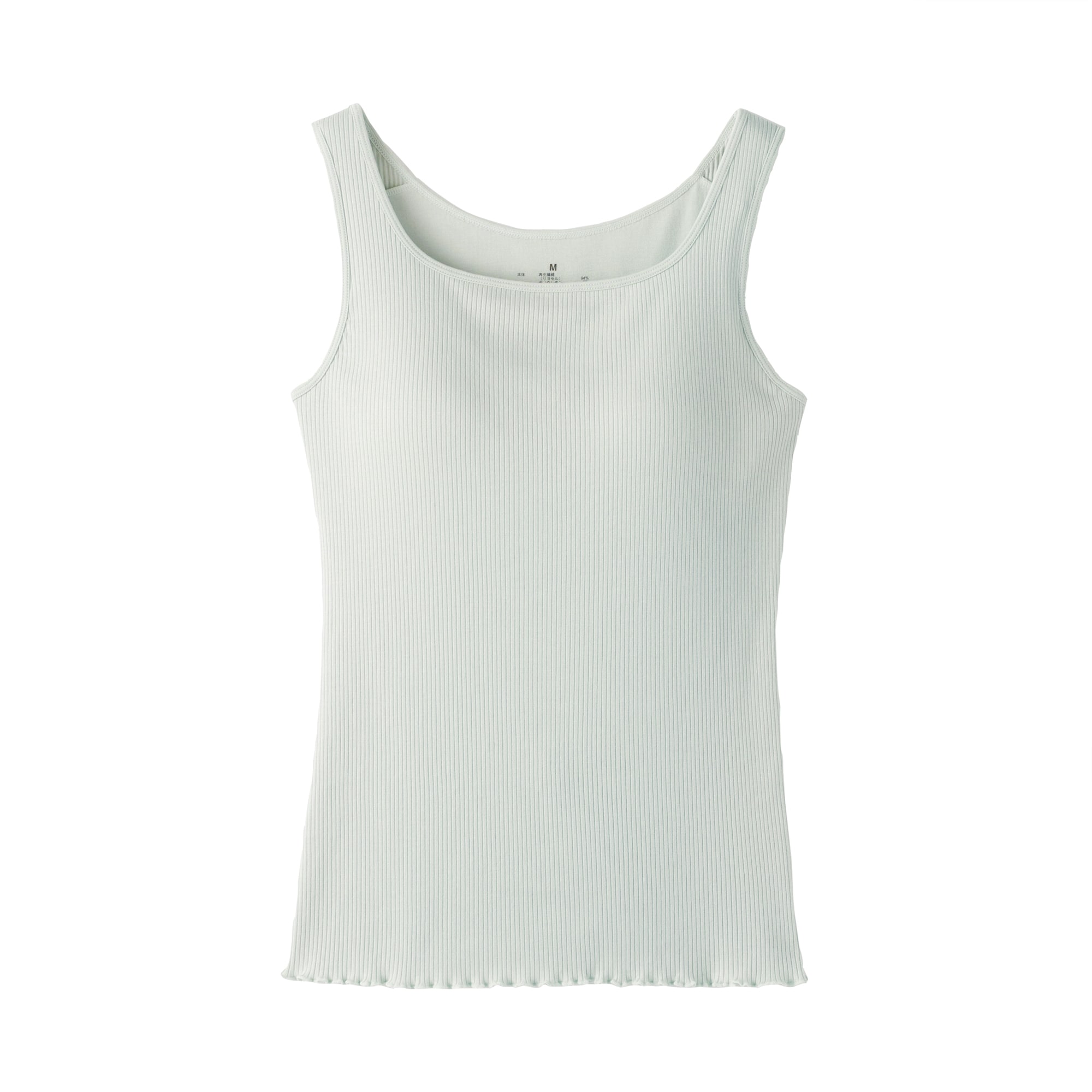 婦人　なめらかリブブラタンクトップ