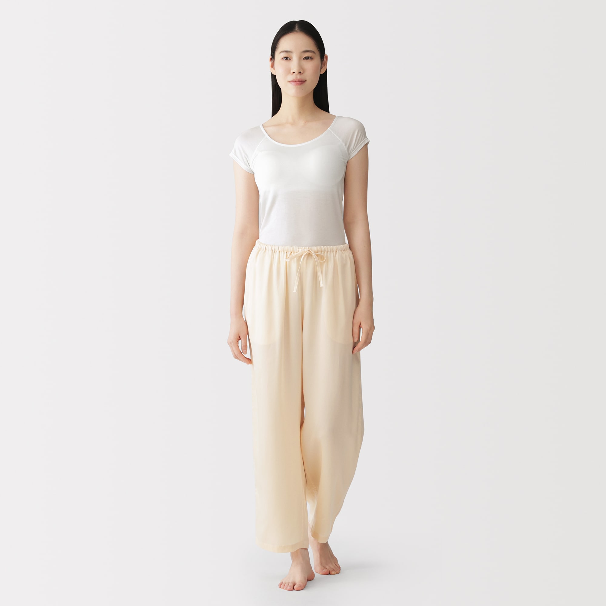 婦人 なめらかブラフレンチスリーブ | 無印良品