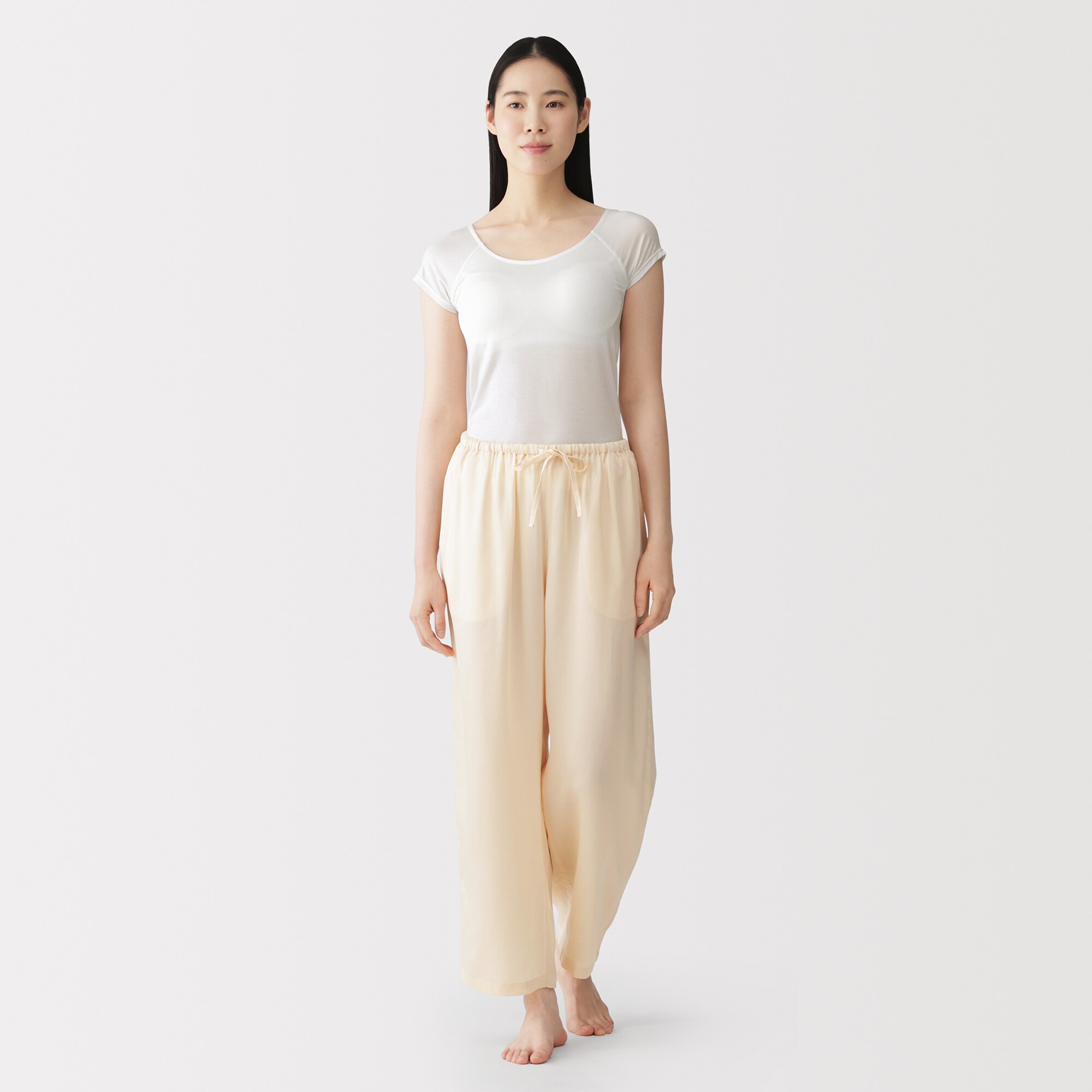 婦人 なめらかブラフレンチスリーブ | 無印良品