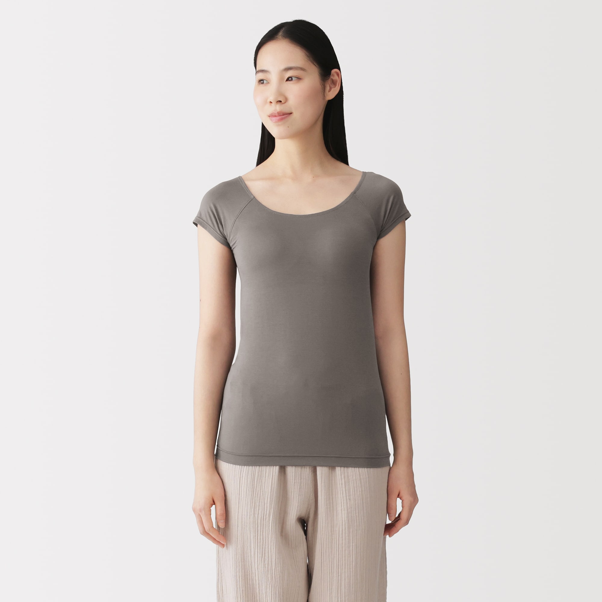 婦人　なめらかブラフレンチスリーブ